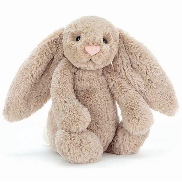 Jellycat Bashful Cream Bunny Stuffed Animal, Small 7 inches Plush Toy Classic Children's Gift