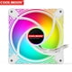 thumbnail image 3 of COOLMOON DM1 5V 3PIN ARGB 12V 4PIN PWM Luminous PC Case Fan (White Positive Ndcxsfigh Para estrenar, 3 of 8