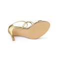 thumbnail image 6 of BLISSFUL STEP Women's Shoes Strappy Stiletto Heels Ankle Strap Open Toe Party Dress Sandals Gold 5, 6 of 8