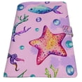 thumbnail image 2 of PKQWTM Seashell Starfish Watercolor Jellyfish Book Cover Book Protector Book Sleeve Book Pouch Book Bag 6x9 inch, 2 of 4