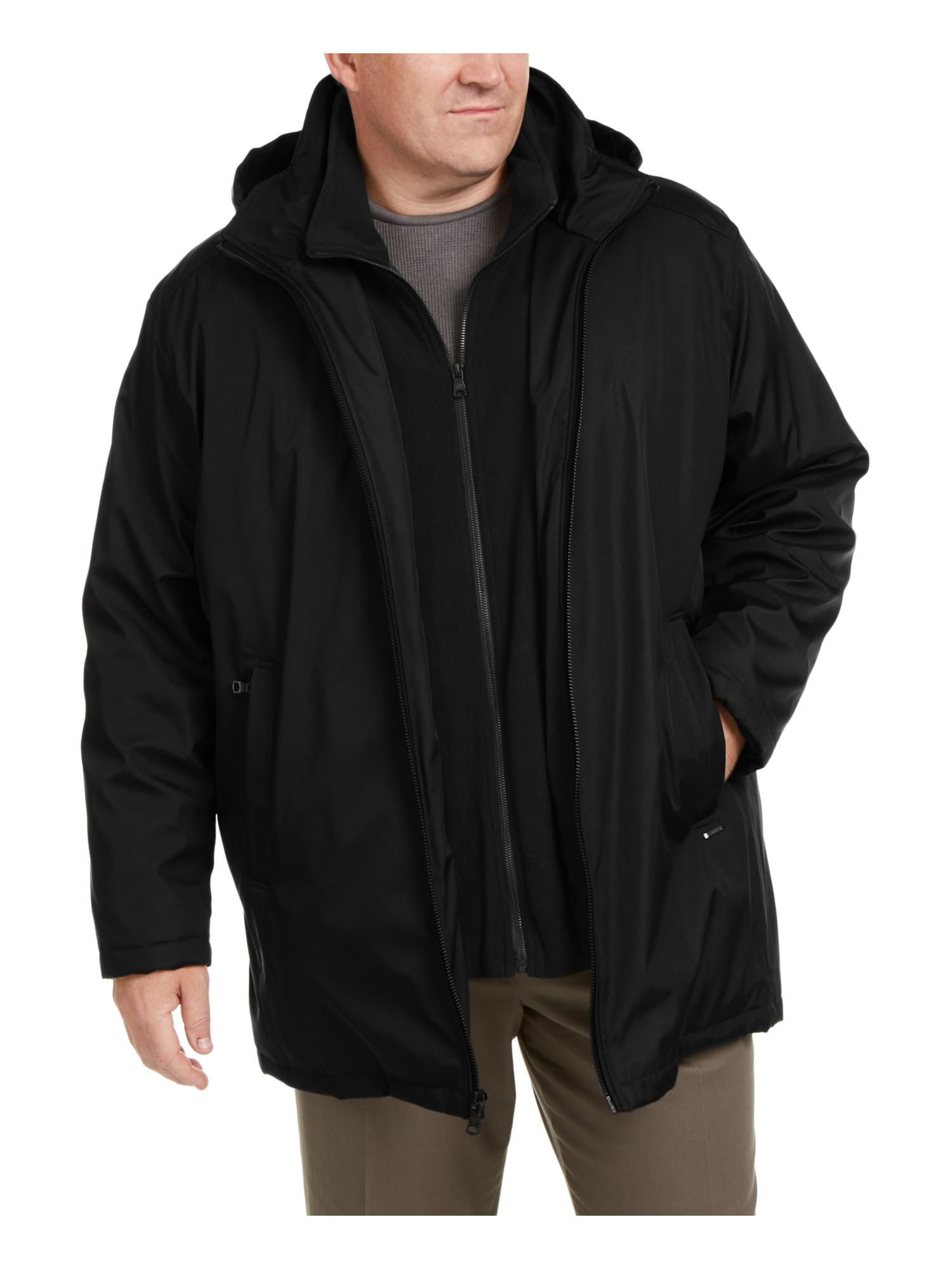 CALVIN KLEIN Mens Black Water Repellant 