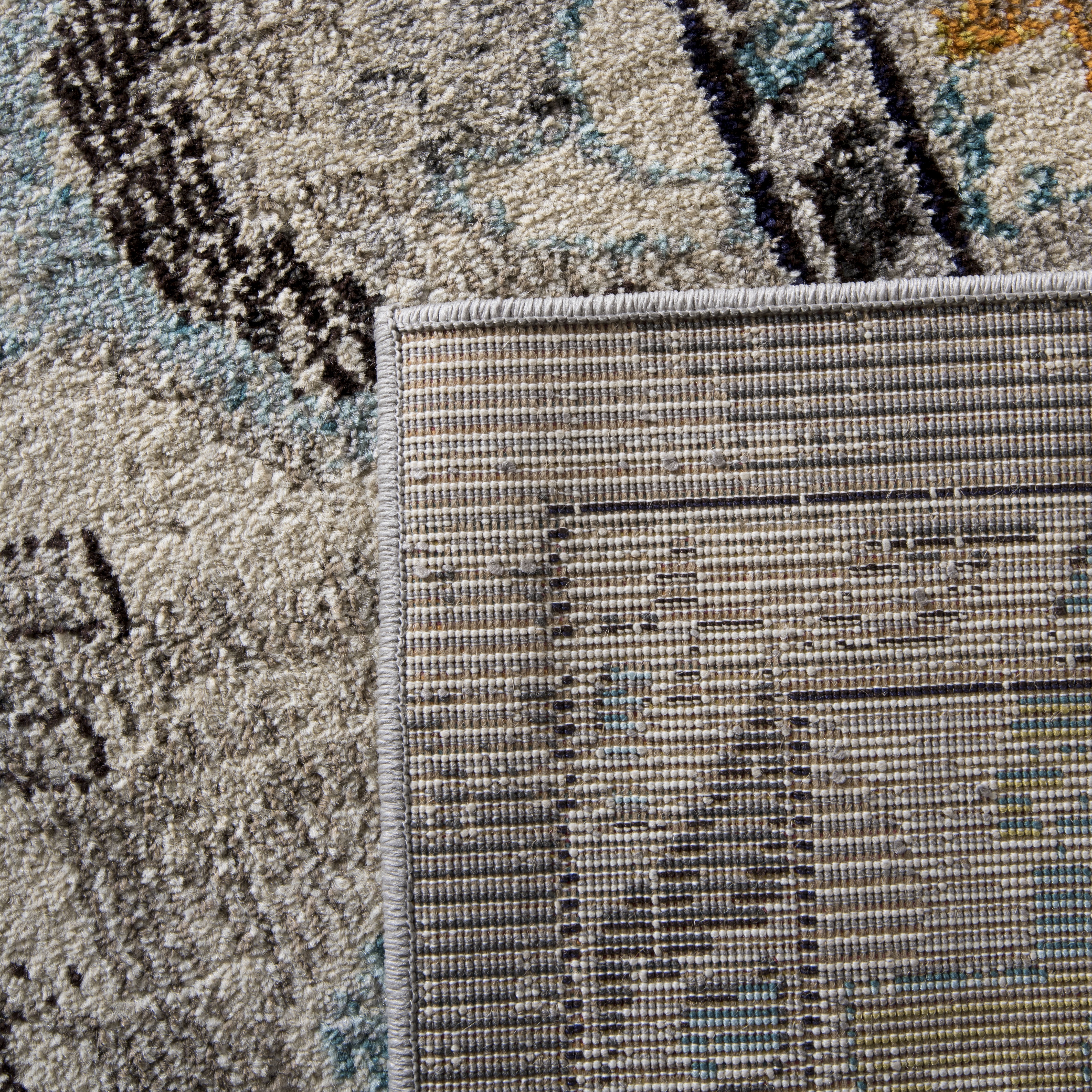 SAFAVIEH Runner Rug 2'2"x18' - Monaco Collection - Traditional Design, Grey & Light Blue, Ideal for Living Room, Bedroom, Dining Space, Entryway, Hallway, Kitchen