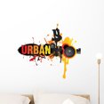 thumbnail image 1 of Break Dancer Urban Grunge Wall Decal by Wallmonkeys Peel and Stick Graphic (24 in W x 20 in H) WM66664, 1 of 4