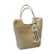 thumbnail image 4 of Bolso de hombro de paja para mujer, moderno y moderno bolso de compras para mujer Beige, 4 of 9