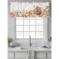 thumbnail image 4 of Fall Fox Pumpkin Valances for Windows, Rod Pocket Kitchen Valance Curtains - Soft & Washable Small Window Treatment for Living Room,&nbsp;Bathroom, Autumn Thanksgiving, 54x18inch, 4 of 9