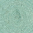 thumbnail image 2 of SAFAVIEH Natural Fiber Cebrail Braided Jute Area Rug, Aqua/Natural, 7' x 7' Round, 2 of 6