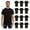 12 Pack Black, variant on SOCKS'NBULK 24 Pack Mens Cotton Crew Neck Short Sleeve Casual T-Shirts Black Lightweight Bulk (Black, 4X-Large)