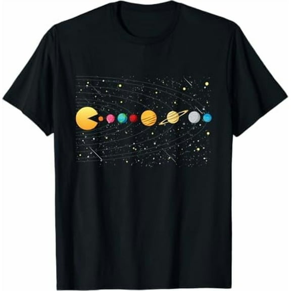 Funny Universe Galaxy Solar System Astronauts Space Games T-Shirt