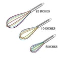 thumbnail image 4 of Whisk Silicone, 3 Piece Kitchen Whisk With Stainless Handle Whisk Small Whisk Set For Mixing, Whisking, Whipping, Frothing And Stirring, 4 of 4