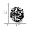 thumbnail image 2 of Artisan Bali Charm .925 Sterling Silver Textured Fancy Reflection Beads, 2 of 3