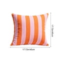 thumbnail image 3 of CaiYueKe Outdoor Waterproof Pillow Cover, 18 x 18 inch Striped Pattern Decorative Cushion Case, Patio Garden Balcony Sofa Chair Throw Pillowcase, Weather Resistant Home Decor, 3 of 7