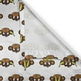 thumbnail image 6 of Ambesonne Cartoon Valance & Curtain, Funny Monkeys Bananas, 55"x24", Brown Pale Brown Yellow, 6 of 6