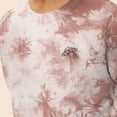 thumbnail image 5 of Dalix UFO Embroidered Washed Crewneck Sweatshirt Long Sleeve Fleece Cotton Mens in Tie Dye Copper L Large, 5 of 5