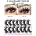 thumbnail image 5 of Vibrant Colored False Eyelashes 5-Pair Set Lightweight Soft Material For Parties Halloween Stage, 5 of 7