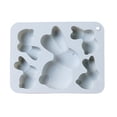 thumbnail image 2 of Molde de silicona para conejos en forma de D BuyWeek Molde de Pascua 3D para postres resistente y duradero, 2 of 6