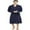 Navy Blue, variant on U2SKIIN Mens Cotton Blend Robes, Lightweight Soft Spa Knit Bathrobe for Men,(Black,L/XL)