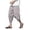 Grey, variant on Summer Cropped Pants Men's Striped Casual Pants Trend Large Size Baggy Wide Leg Knickers Pants for Men Hop, Size XXL