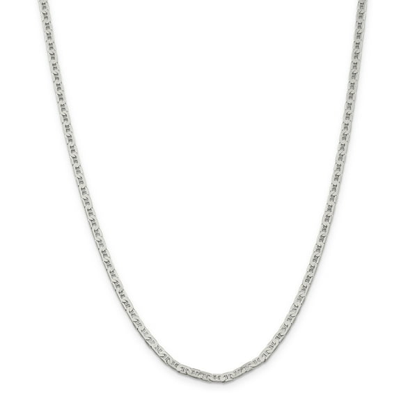 Primal Silver Sterling Silver 3mm Flat Anchor Chain