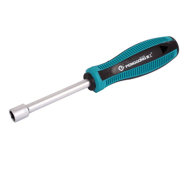 Unique Bargains 10mm Hexagon Nut Hex Socket Wrench Screwdriver Hand Tool Black Green