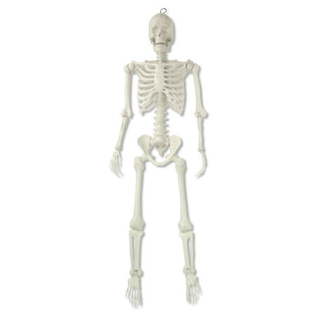 5ft Pearlized Poseable Skeleton Decoration, Halloween Outdoor Decor, by Way To Celebrate