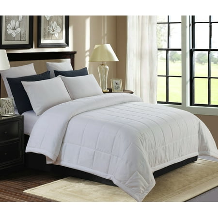 Satin Mini Blanket - All Season Goose Down Alternative Down Blanket Satin Trim - Oversized Twin