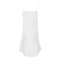 thumbnail image 3 of UPPADA Summer Dresses for Women 2024 Trendy Plus Size Spaghetti Strap Tassel Midi Dress Fashion Beach Sundress Tank Dress Sleeveless Button Down Vacation Maxi Dress with Pockets White,XXXXL, 3 of 7