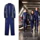 thumbnail image 2 of 2017 Starreks Discovery disfraz con insignia capitán uniforme azul chaqueta abrigo Cosplay disfraz Starfleet Halloween disfraz nuevo1METRO Deng Xun unisex, 2 of 2