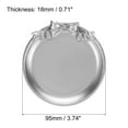 thumbnail image 2 of Uxcell Mini Vintage Decorative Storage Tray Bow Knot Dish Plate Organizer Silver, 2 Pack, 2 of 5