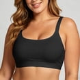 thumbnail image 3 of Bikini Tops for Women Color Block Adjustable Strap Plus Size Swimsuit Top Bathing Suit Tops, 3 of 7