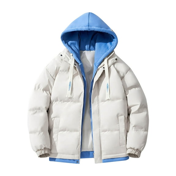 HOOJT Clearance!Winter Plus Size Coats for Women Fashion Solid Stand-up Collar Cardigan Jacket Outerwear Padded Coat