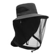 thumbnail image 3 of Sombrero de red para adultos, práctico y de secado rápido, profesional, para mochileros. Negro, 3 of 9