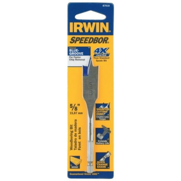 Irwin Industrial Tool .63in. X 4in. Speedbor Woodboring Bit  Speedbor Woodboring Bit .63in. X 4in.