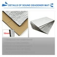thumbnail image 2 of Unique Bargains 9Pcs automobile noise Insulation Mat 10mm Door Hood Engine Heat Insulation W/ Installer Tool 50x30cm 20"x12", 2 of 7