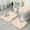 Cute Princess Castle, variant on Ballerina Princess Swan Pattern Bathroom Rugs Sets 3 Piece,Toilet Cover Set,Absorbent Non Slip Bathroom Mats Sets with U-Shaped Contour Rug Toilet Rug Set