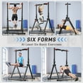thumbnail image 2 of Wesfital Foldable Pull Up Bar Station, Adjustable Multifunction Power Tower Dip Bar Home Gym Strength Training Workout Equipment 700 LBS, 2 of 7