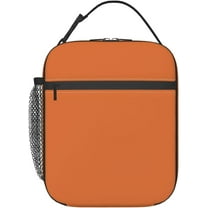 Orange Lunch Box for Women Men Insulated Reusable Portable Tote Lunch Bag Cooler Thermal Bag Leakproof Lunchbox for Adults Office Work Picnic Travel