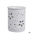 thumbnail image 3 of Ceramic Snowflake Aromatherapy Lamp Electric Aroma Lamp Wax Melter Essential Aroma Night Light, 3 of 8