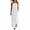 White Dress, variant on Miluxas Women's Halter Neck Sleeveless Maxi Dress Pleated Front A Line Looes Flowy Long Dress with Pockets Lightweight Beach Vacation Outfits White