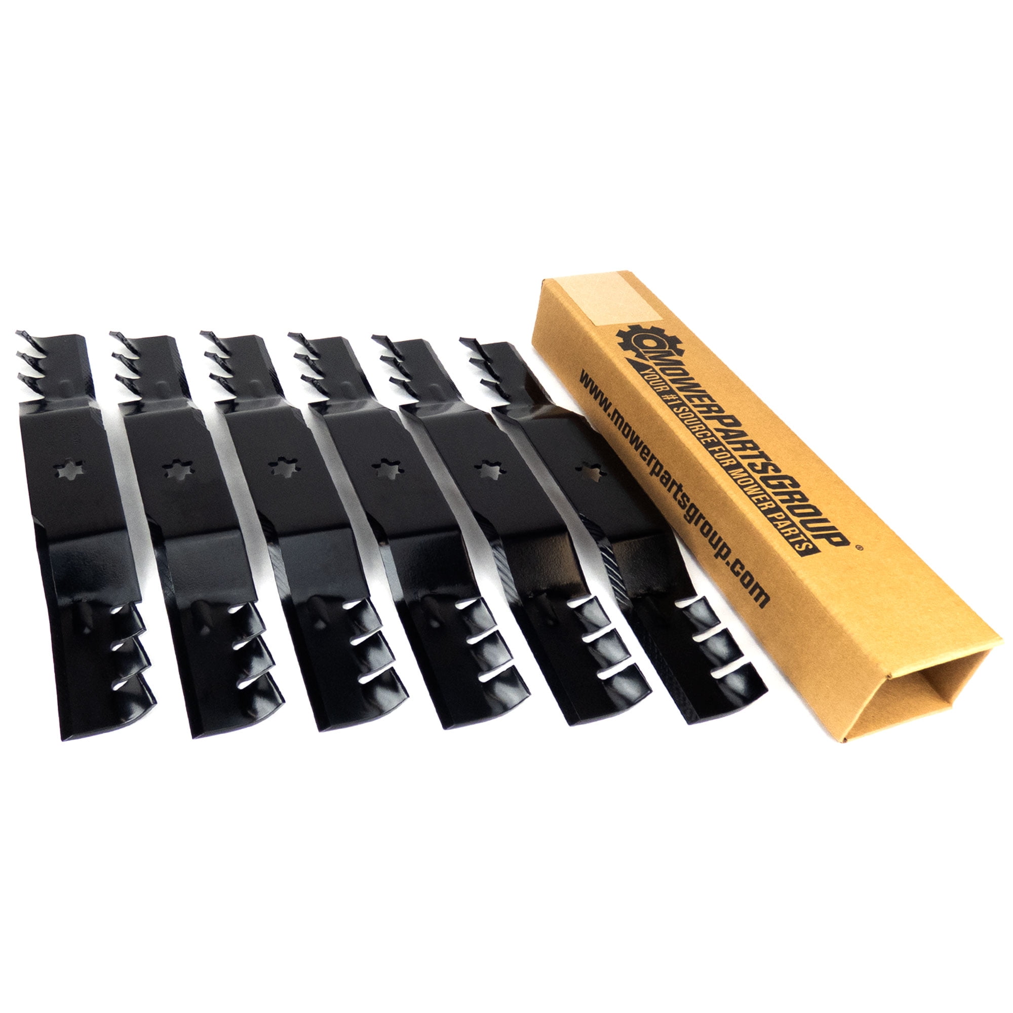 (6) Rotary Copperhead Mower Blades Compatible With Cub Cadet RTZ50 742