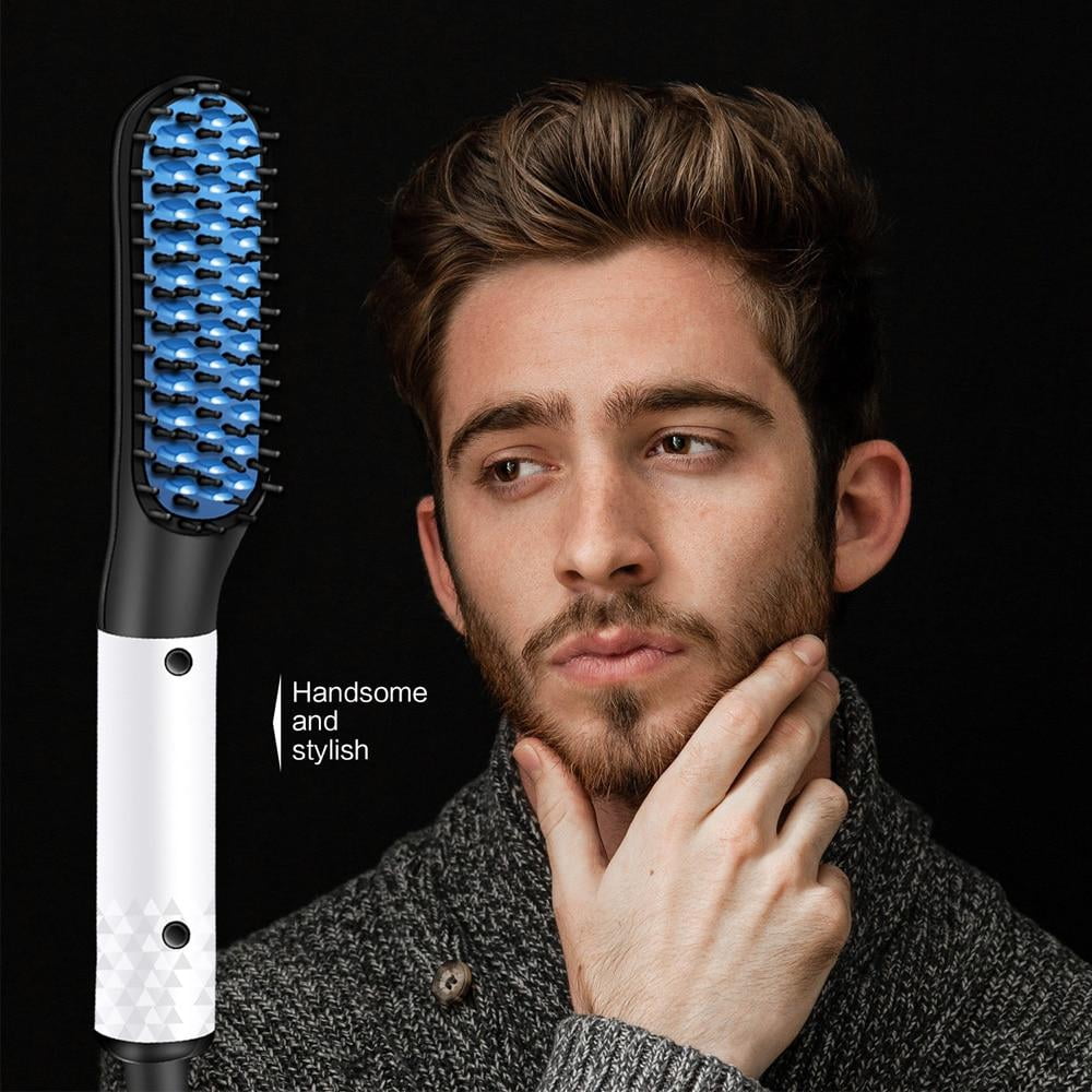beard straightening brush walmart