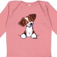 thumbnail image 4 of Inktastic Pocket Brittany Spaniel Boys or Girls Long Sleeve Baby Bodysuit, 4 of 5