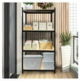 Garage Shelving Units Black 4 Tier Super Strong Heavy Duty Storage