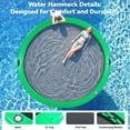 thumbnail image 4 of Bezliving 10FT Sunchill Round Inflatable Float Ring for Adults, Heavy Duty Hammock Pool Lounger with Pump, for Lake, Ocean & Pool, 4 of 7