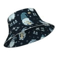 thumbnail image 2 of Kdxio Reflective Bucket Hat - Gnome and Snowflakes Print Bucket Hat for Men,Women, 2 of 9