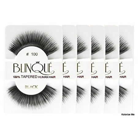 [6packs] KASINA Pro Lash #100.Tapered ends in 100% Human hair. Most natural look, lightweight, soft and comfortable.