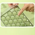 thumbnail image 5 of Hvmvliv Ice Trays 33-Compartments Round-Shape Ice Blocks Making Trays with Lid, Reusable Ice Cubes Trays Household Refrigerator Easy-Release Ice Molds Army Green, 5 of 6