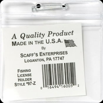 Scaff's Zip-Seal 3.75" x 3" License Holder With Lanyard