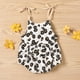 thumbnail image 5 of Body De Bebé Canastilla Onesies Para Niños Pequeños Verano Niñas Flores Correas Mono Sin Mangas Ropa Casual Blanco Odeerbi LM103-4219, 5 of 9