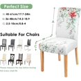thumbnail image 5 of Christmas Chair Covers Set of 6, Winter Festive Pastel Color Chairs Slipcover for Dining Room, Removable Washable Breathable Cover in The Kitchen Restaurant Holiday Decor, 5 of 6