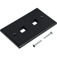 thumbnail image 6 of Buyer's Point Blank 2 Port Keystone Wall Plate (Black) (2 Pack), 6 of 6